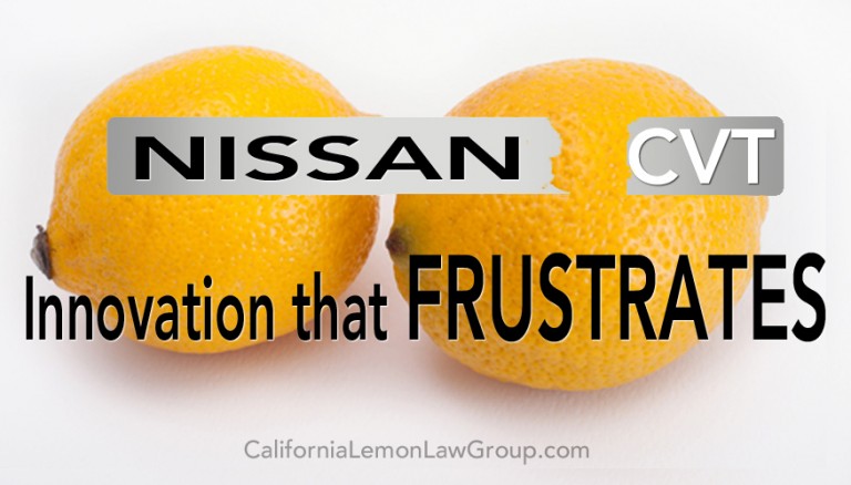 Nissan CVT transmission, California Lemon Law