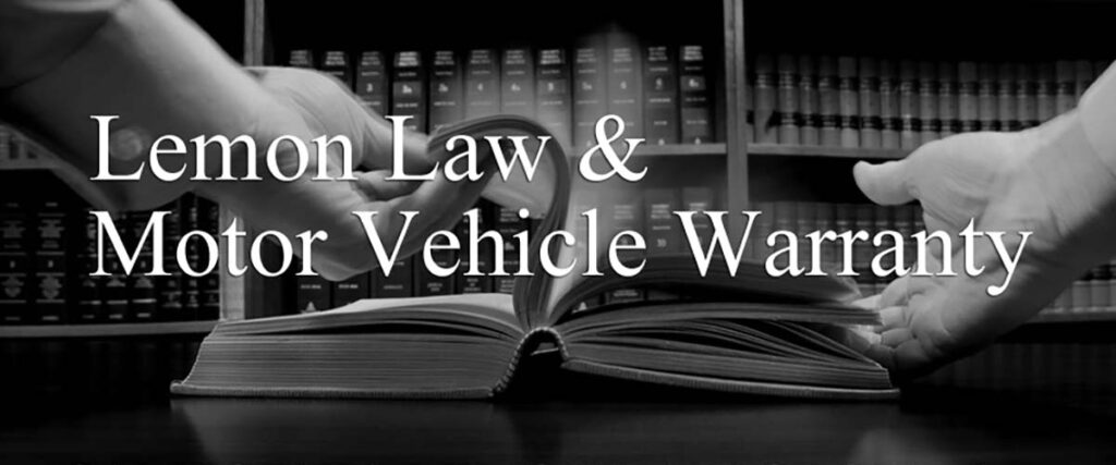 Lemon law motor vehicle warranty