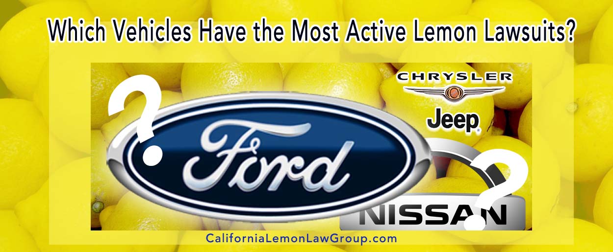 Lemon Law Alert: Ford, Nissan, Jeep/Chrysler