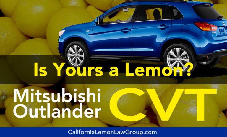 Mitsubishi Outlander Lemon Law Cases