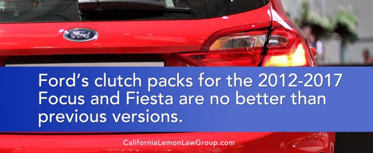 Ford Focus and Fiesta faulty clutchpacks