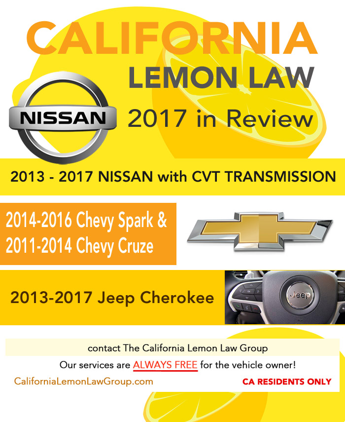 California Lemon Law 2017 in Review