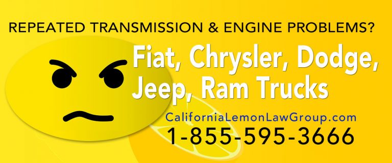 Fiat Chrysler Dodge California Lemon Law