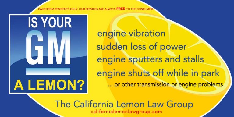 California Lemon Law Group, GM, General Motors, Chevy, Buick