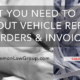 prove your car is a lemon with vehicle repair orders