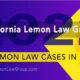 2022 top 5 lemon law cases, California