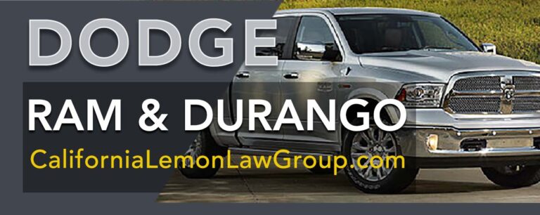 Dodge RAM and Durango, California Lemon Law Group