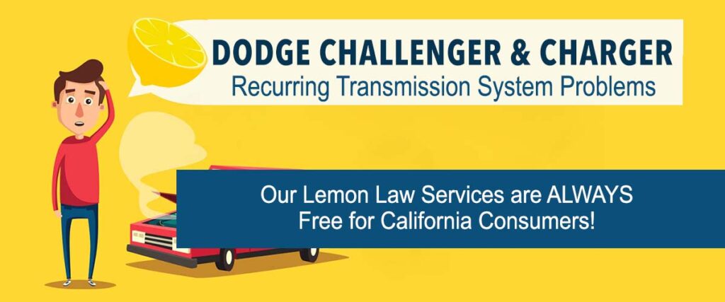 Dodge Challenger and Charger Lemon Law information. California residents only.